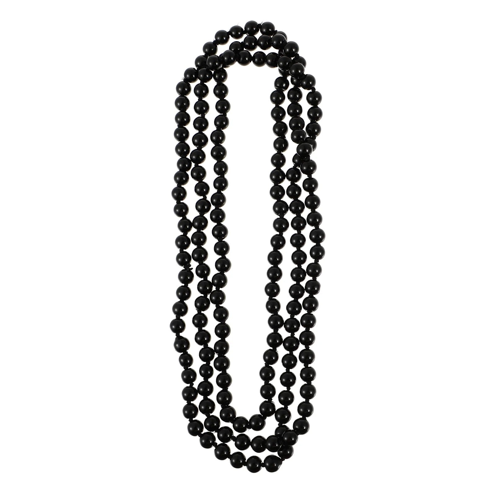 Sweater Necklace Long Pearl Accessories for Women Choker Necklaces Black Ladies