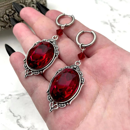 Gothic Vampire Earrings Demon Goth Ear Hooks for Women Accessories