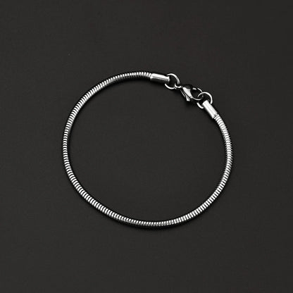 3MM 4MM Stainless Steel Snake Chain Bracelet Men Women Jewelry
