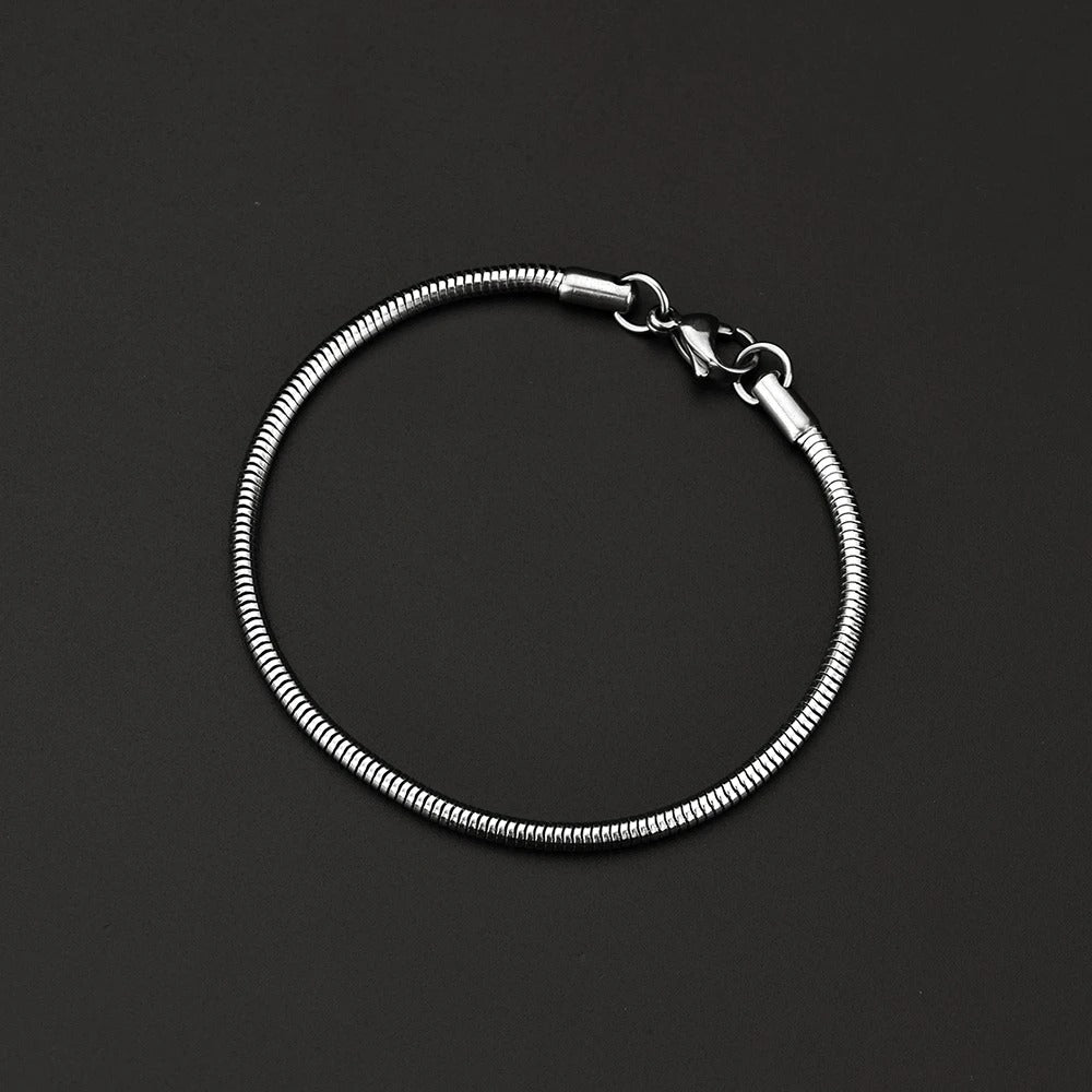 3MM 4MM 316L stainless steel snake chain bracelet fashion party jewelry for men and women
