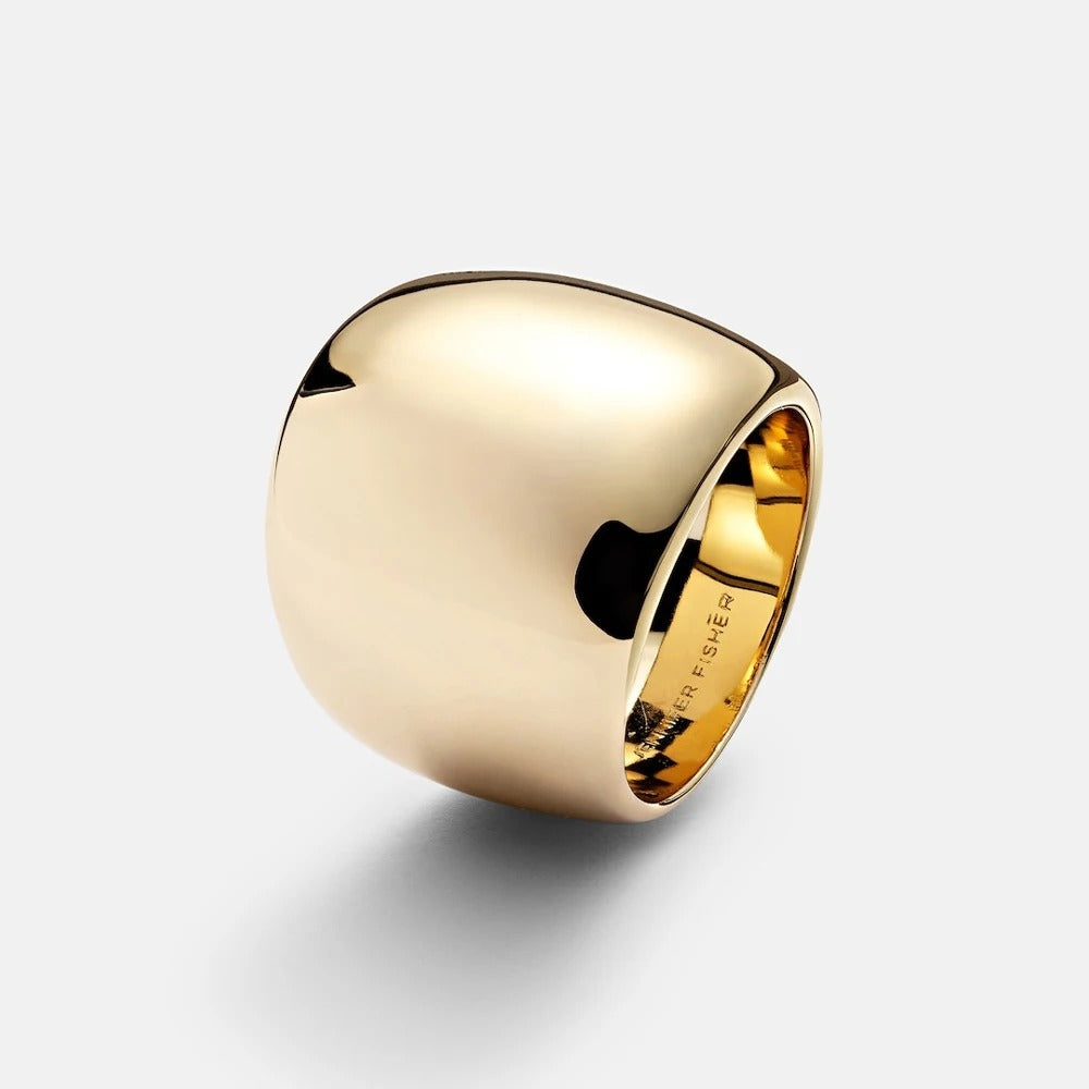 Bold Geometric Chunky Ring – Modern Stainless Steel Statement Jewelry for Women