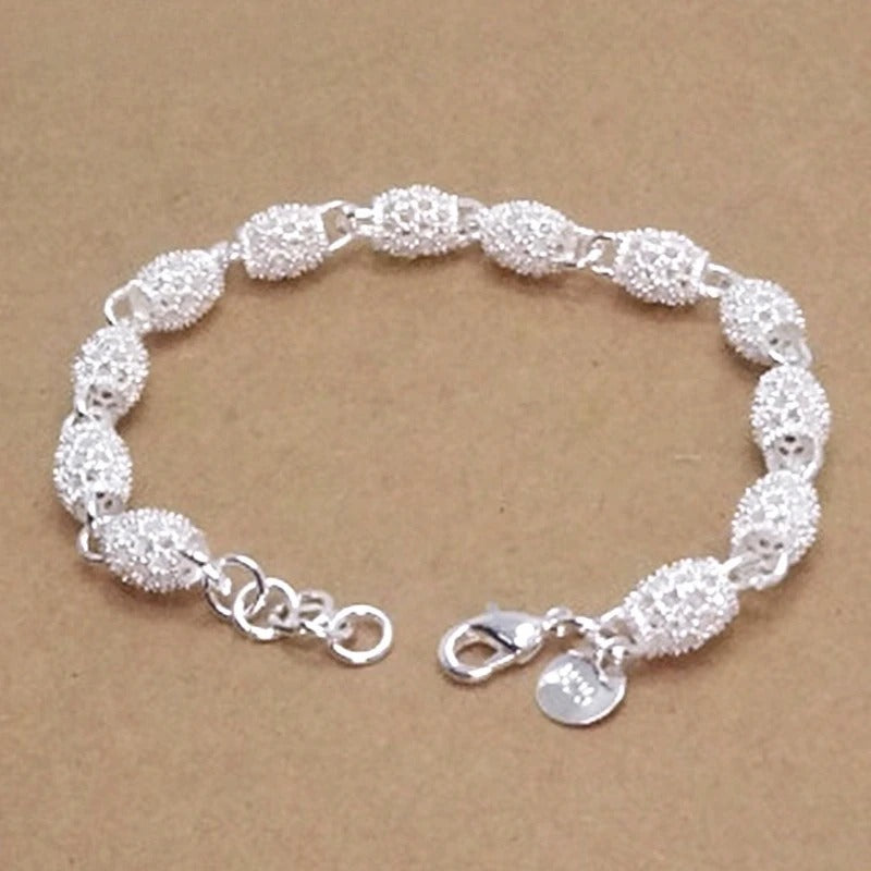 Luxury Designer Silver Bracelets Women Original Charm Jewelry