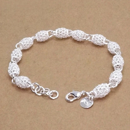Luxury Designer Silver Bracelets Women Original Charm Jewelry