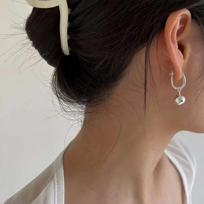 925 Sterling Silver Vintage Tassel Ball Earrings for Women
