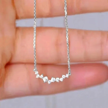 Huitan CZ Pendant Necklace Trendy Wedding & Daily Jewelry Women