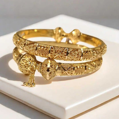 Dubai 24K Gold-Plated Bracelet Luxury Women’s Designer Jewelry