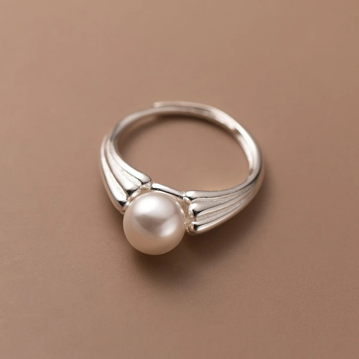925 Sterling Silver Pearl Rings For Women Wedding Engagement Luxury Designer Jewelry