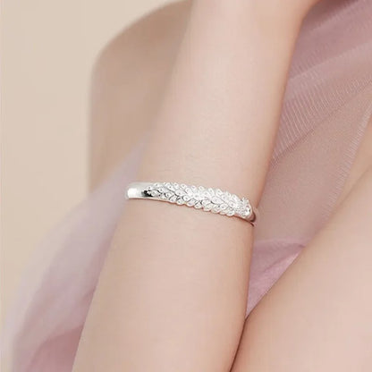 925 Sterling Silver Peacock Open Bracelet for Women Luxury Jewelry