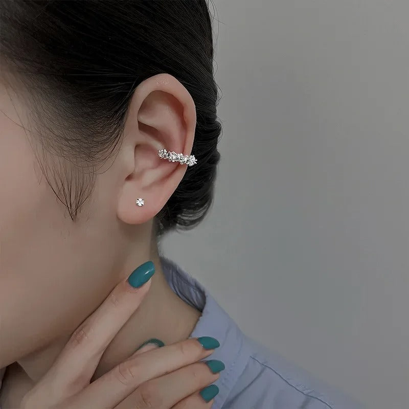 Irregular Star Clip Earrings For Women Fashion Simple No Piercing Ear Cuff Jewelry Gift