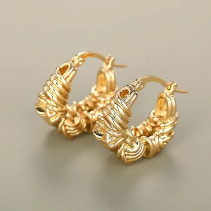 Metallic Fashion Ear Buckles Stylish Trendy Instagram Jewelry Accessories