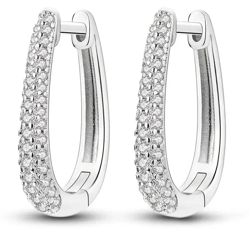 2025 New European and American Simple and Extremely Simple Ear Buckle Women's High End Elegant Daily Matching Fashion Jewelry