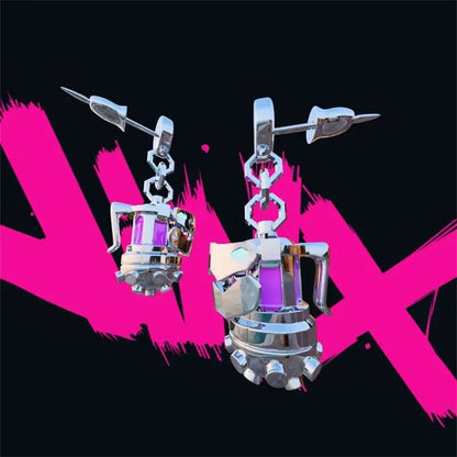League of Legends Jinx Stud Earrings Women Anime Harajuku Jewelry