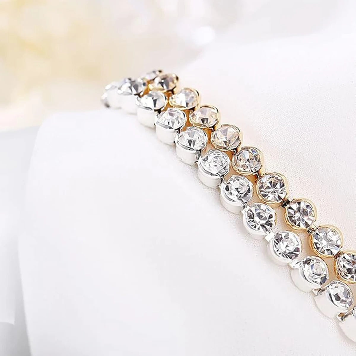 Women’s Cubic Zirconia Tennis Bracelet Wedding Gift Jewelry