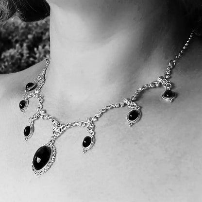 Vampire Choker, Gothic jewelry, Victoria, Retro, Butterfly, Blood Drop, Pagan, Witchcraft, Alternative, Necklace For Women