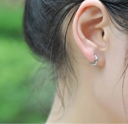 925 Sterling Silver Huggies Hoop Earrings for Women & Men