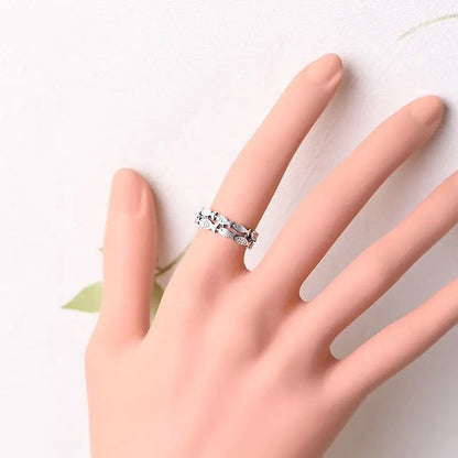 Women’s Adjustable Silver Fish Ring Wedding & Fashion Jewelry