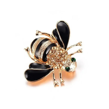 Versatile Crystal Bee Badge for Women Banquet Brooch