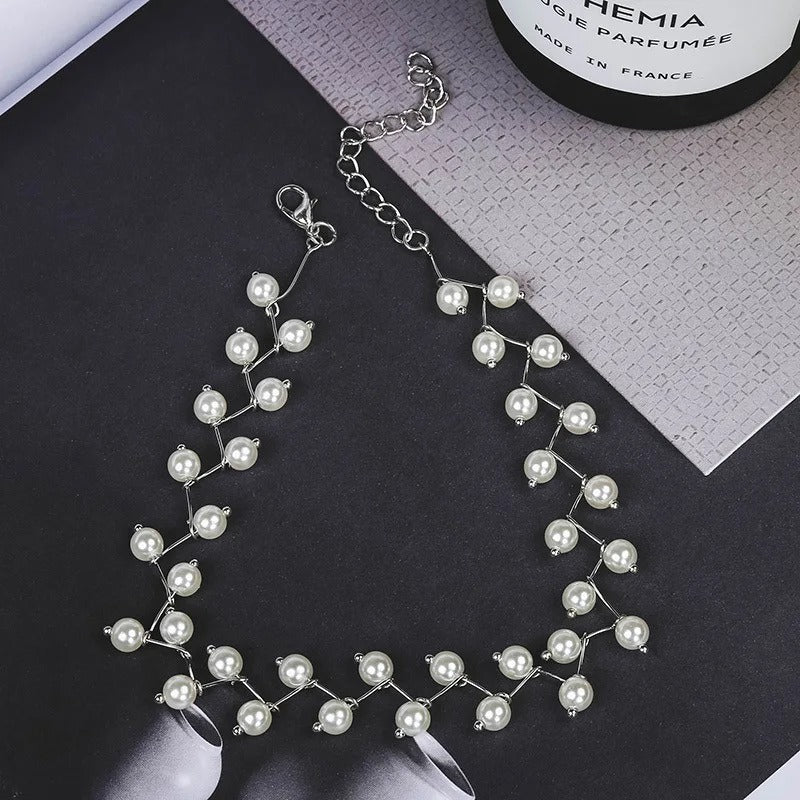 Trendy Pearl Necklace Korean Fashion Jewelry for Women Neck Chain Choker Collar Accessories Gift Short Necklace Chain Female