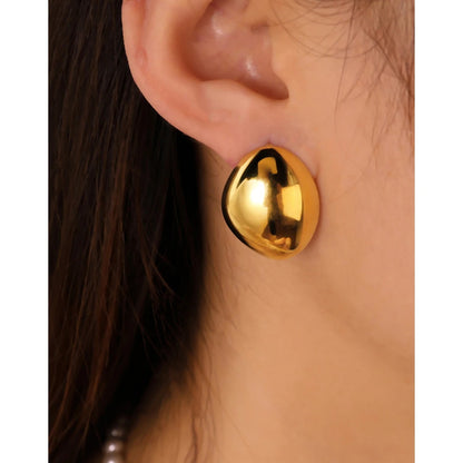Women’s 18K Gold Plated Irregular Earrings High Quality Waterproof Jewelry