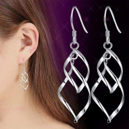 Statement Leaf Tassel Drop Earrings Women Fashion Jewelry