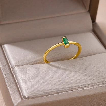 Trend Gold CZ Open Ring Women’s Wedding Finger Jewelry