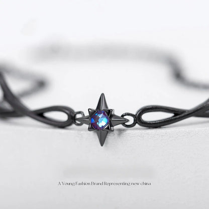 Dark Style Black Bracelet Personality Ladies Simple Charm Casual Jewelry Gift