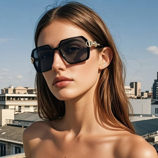 JUNCTURE Polarized Square Sunglasses for Women