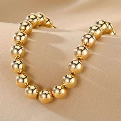 New Trendy Kpop Chokers Necklace For Women Temperament Simple Strand Bead Fashion Jewelry
