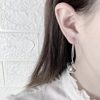 Summer Long Drop Ball Earrings for Women Trendy Party Jewelry