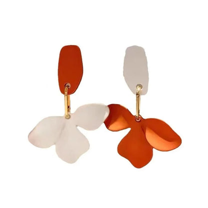 Exaggerated Flower Earrings Trendy Korean Style for Women