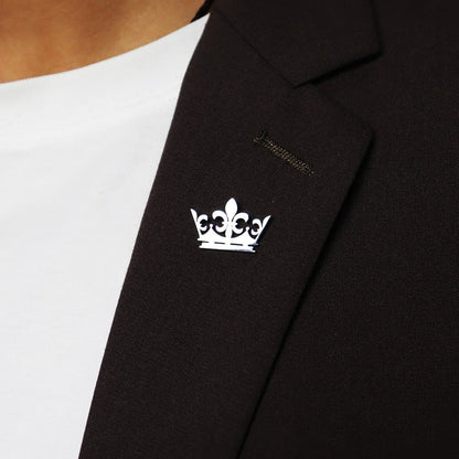 Classic Crown Brooch European & American Style Stainless Steel