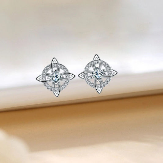 Nudo De Bruja Stud Earrings 925 Silver Witch Protection Jewelry