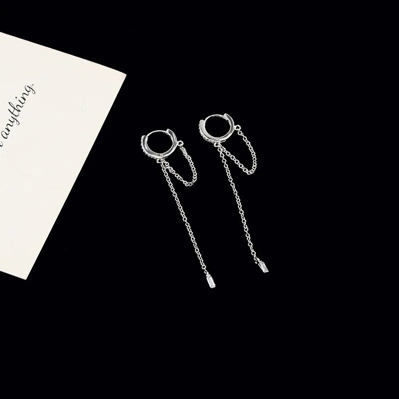 New Fashion Hot Sell Trendy  Sterling Silver Stud Earrings for Women Real Silver Ear Studs Initial Earrings