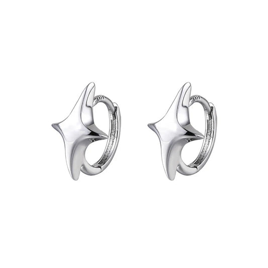 Star Geometric Hoop Earrings For Women Couples Minimalist New Fashion Hip Hop Classic Personality Birthday Jewelry Gifts