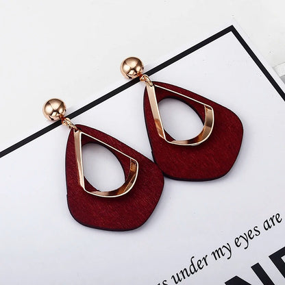 Women’s Exaggerated Geometric Hollow Out Drop Earrings Ethnic Jewelry