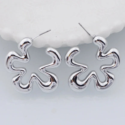Women’s Hollow Out Flower Drop Earrings Party Trendy Jewelry