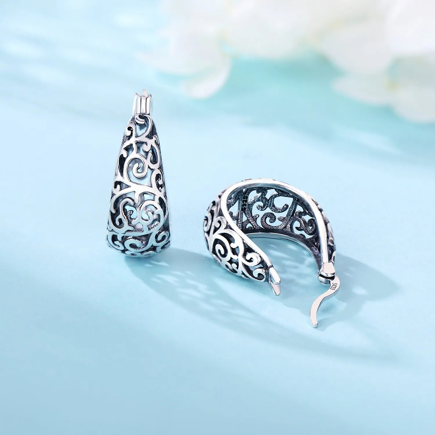 925 Sterling Silver Vintage Vine Series Earring Jewelry Versatile Hoop Earrings For Women Jewelry Fine Birthday Party Gifts