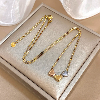 Exquisite Small Star Collarbone Chain Necklace for Women Stainless Steel Pentagram Pendant Necklace Lady Choker Jewelry Gifts