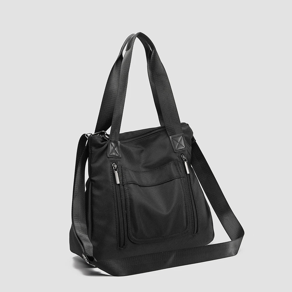 Women’s Canvas Crossbody Tote Bag with Zipper