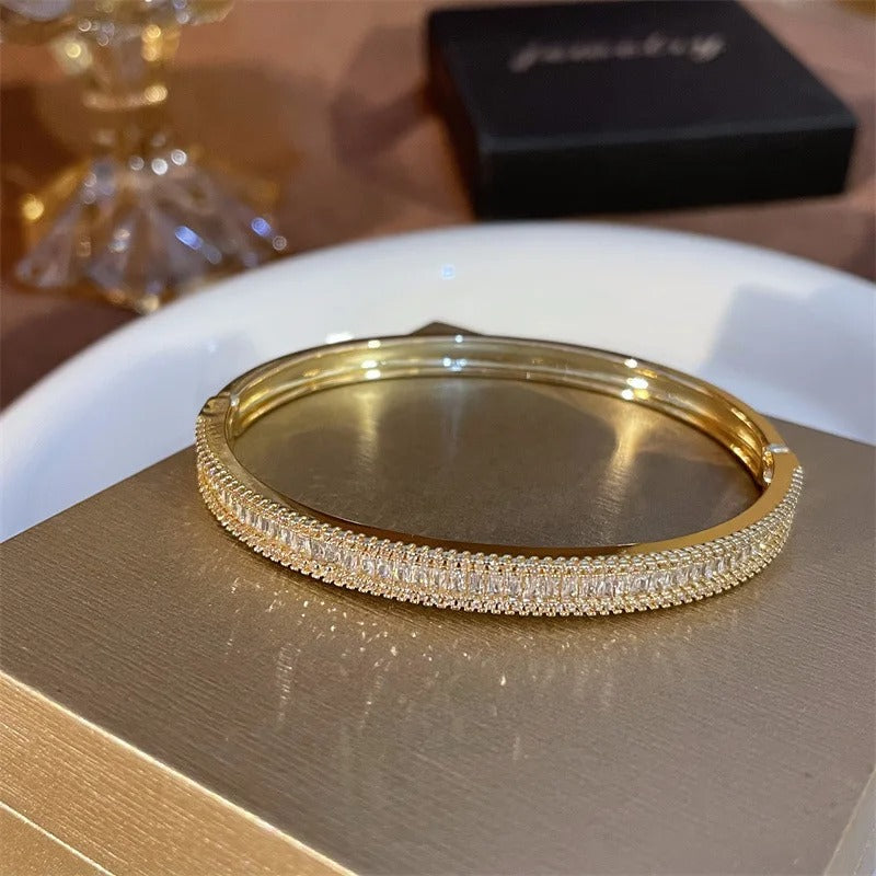 Light Luxury Open Gold Bracelet Women Summer Fashion Jewelry