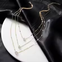 Multi-layer Star Heart Water Drop Necklace for Women