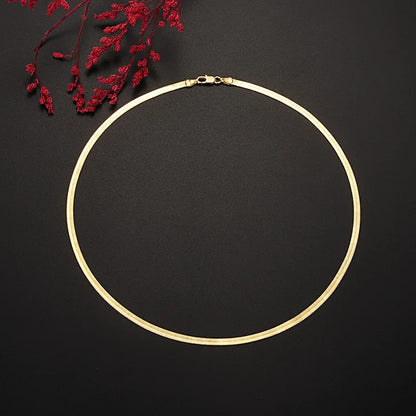 New in Gold Blade Women's Chain Necklace Luxury Designer Jewelry