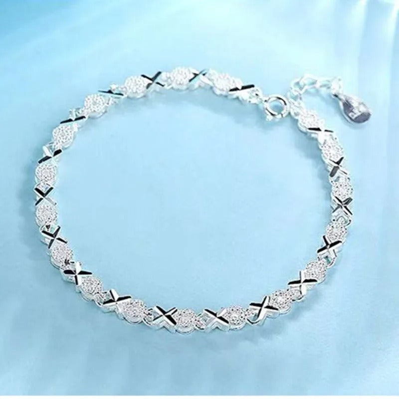 High Quality  Silver Fashion Multiple Styles Bracelet Chain For Women Fashion Wedding Party Beautiful Jewelry Gift