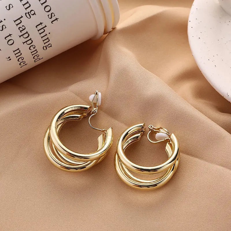 Hot Sale Vintage Clip-On Earrings Women Fashion Party Jewelry Gift