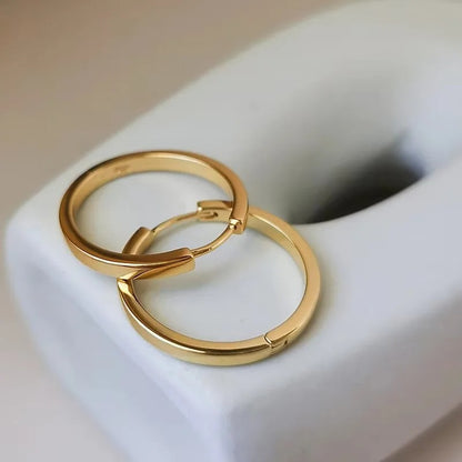 Europe Double Layered Zircon Hoop Earrings For Women Gold Silver Color Personality Punk Earring Party Jewelry Gifts