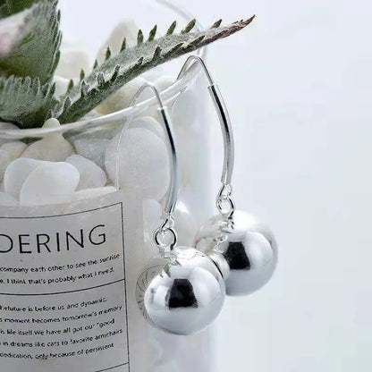 Summer Long Drop Ball Earrings for Women Trendy Party Jewelry