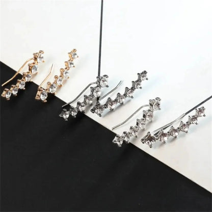1PC Fashion Gold Color Rhinestone Ear Clip Earring for Women and Girls