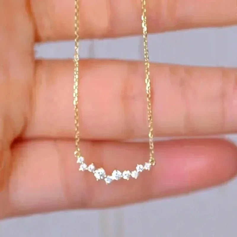 Huitan CZ Pendant Necklace Trendy Wedding & Daily Jewelry Women