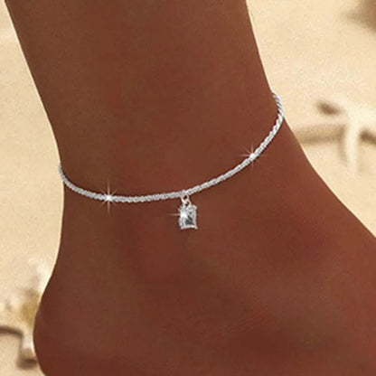 Heart & Cross Anklet Fashion Foot Jewelry for Women