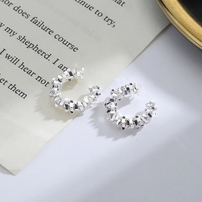 Irregular Star Clip Earrings For Women Fashion Simple No Piercing Ear Cuff Jewelry Gift